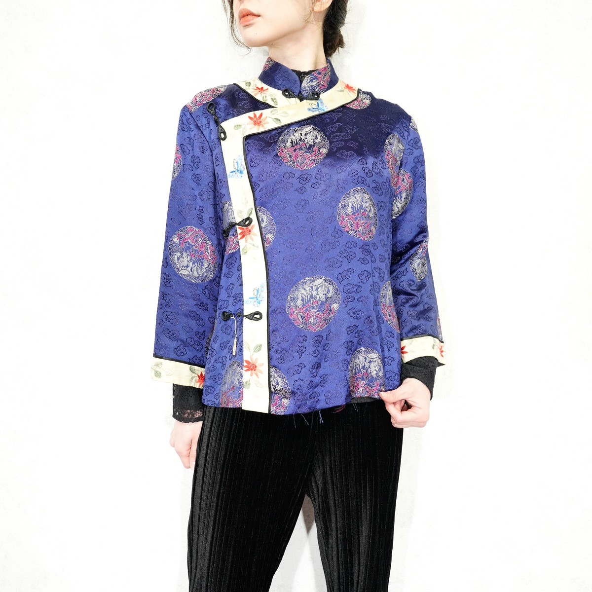 SPECIAL ITEM* USA VINTAGE 牡丹牌 Peony EMBROIDERY JACQUARD DESIGN 