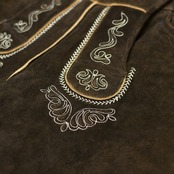 tyrolean suede leather half pants