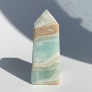 カリビアンブルーカルサイト タワー91◇ Caribbian Blue Calcite ◇天然石・鉱物・パワーストーン