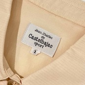 CASTELBAJAC SPOT カステルバジャック スポーツ 比翼 5分袖 シャツ 1/アイボリー系 レディース ゴルフ