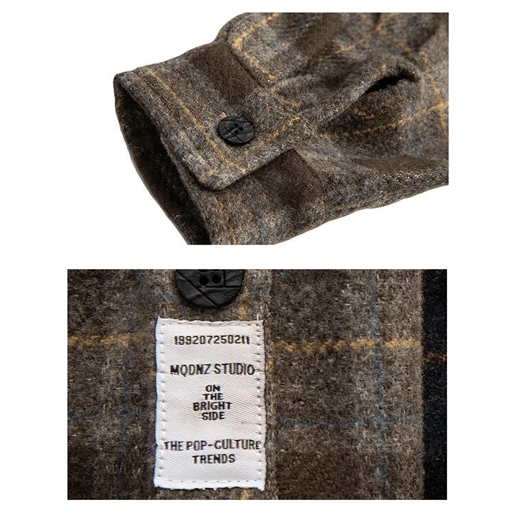 ★BRUSHED CHIC WARM CHECK SHIRT　　　32253