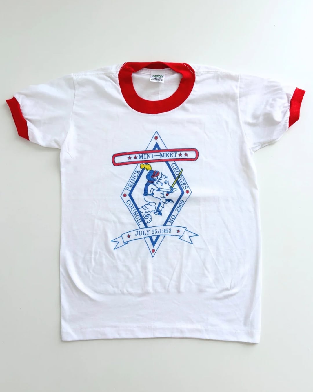 【6-8T相当・vintage】USA製 MINI MEET tee