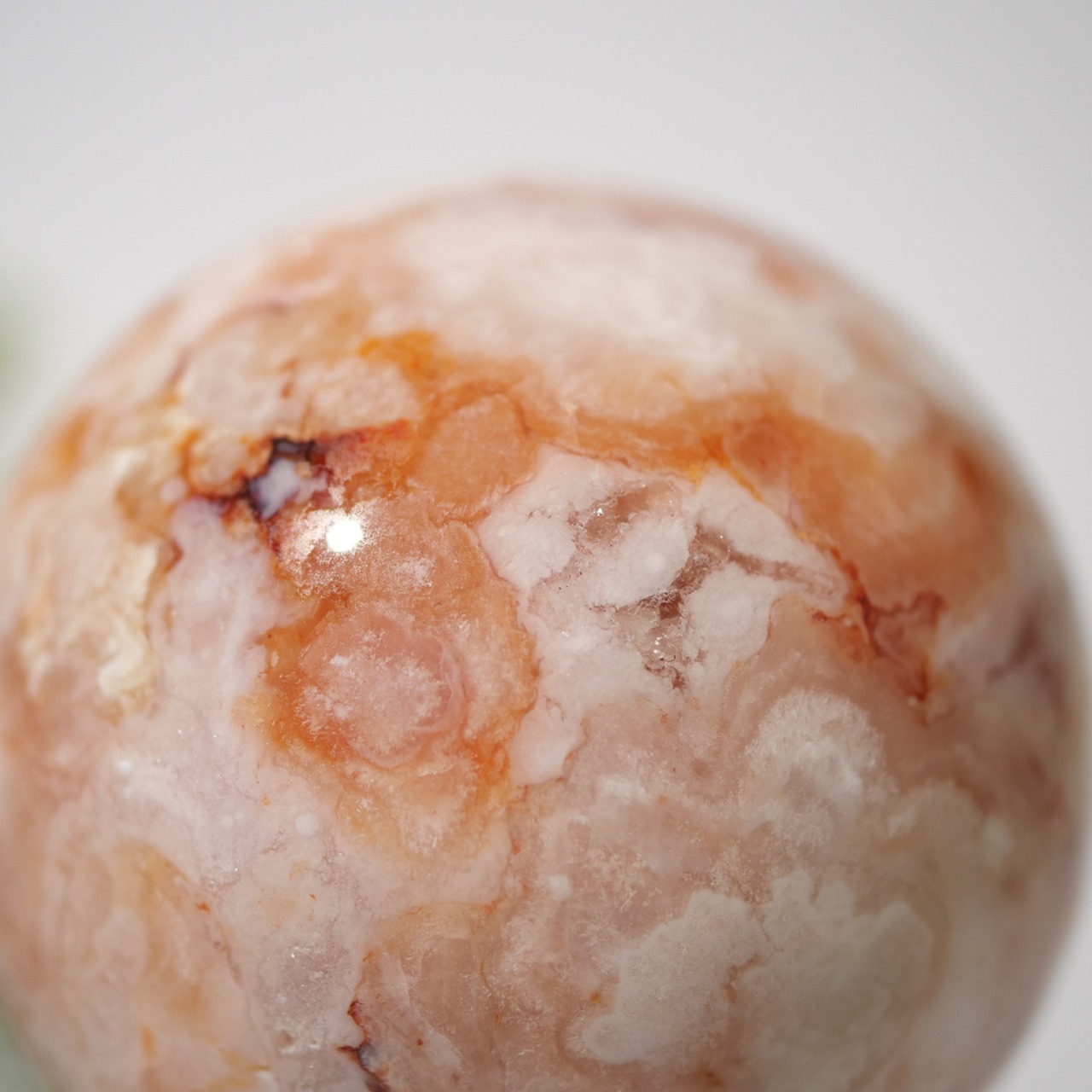 カーネリアン フラワーアゲート / スフィア【φ5.7cm】