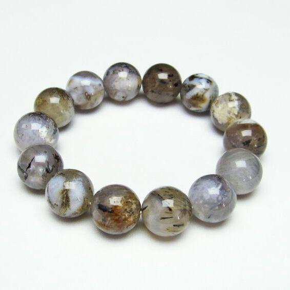ルチルインアゲート ブレスレット 16mm [M便 1/10] 111-11150