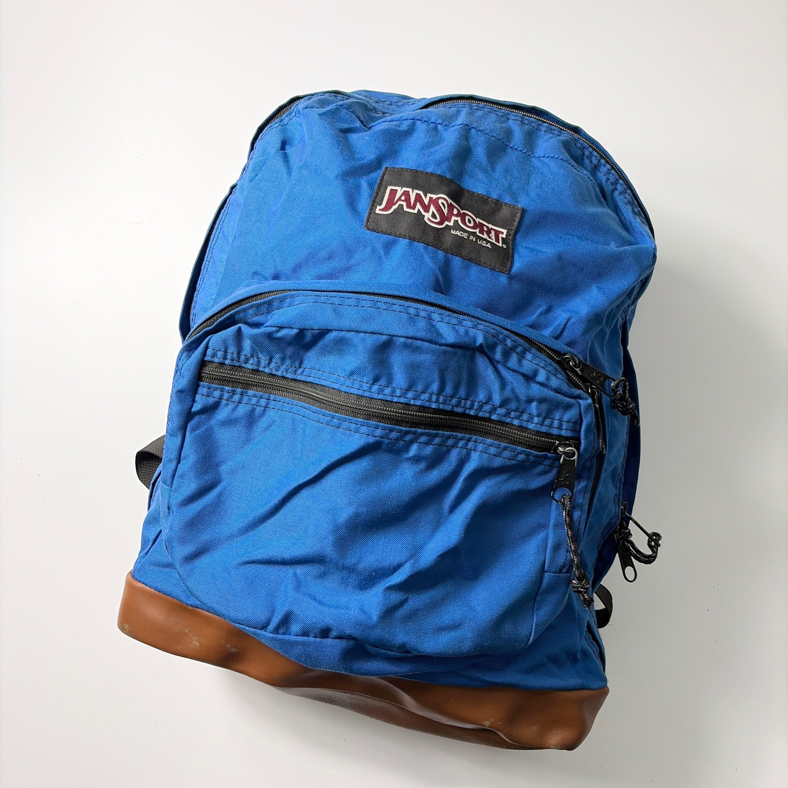 90s JANSPORT leather backpack made in usa