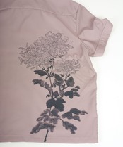 Flower back print shirt［HSS002］