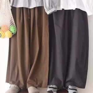 3色/裾ボタンフレアパンツ ・9938 3色/裾ボタンフレアパンツ ・9938