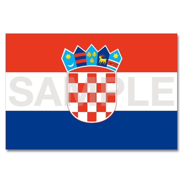 世界の国旗ポストカード ＜ヨーロッパ＞ クロアチア共和国 Flags of the world POST CARD ＜Europe＞ Republic of Croatia