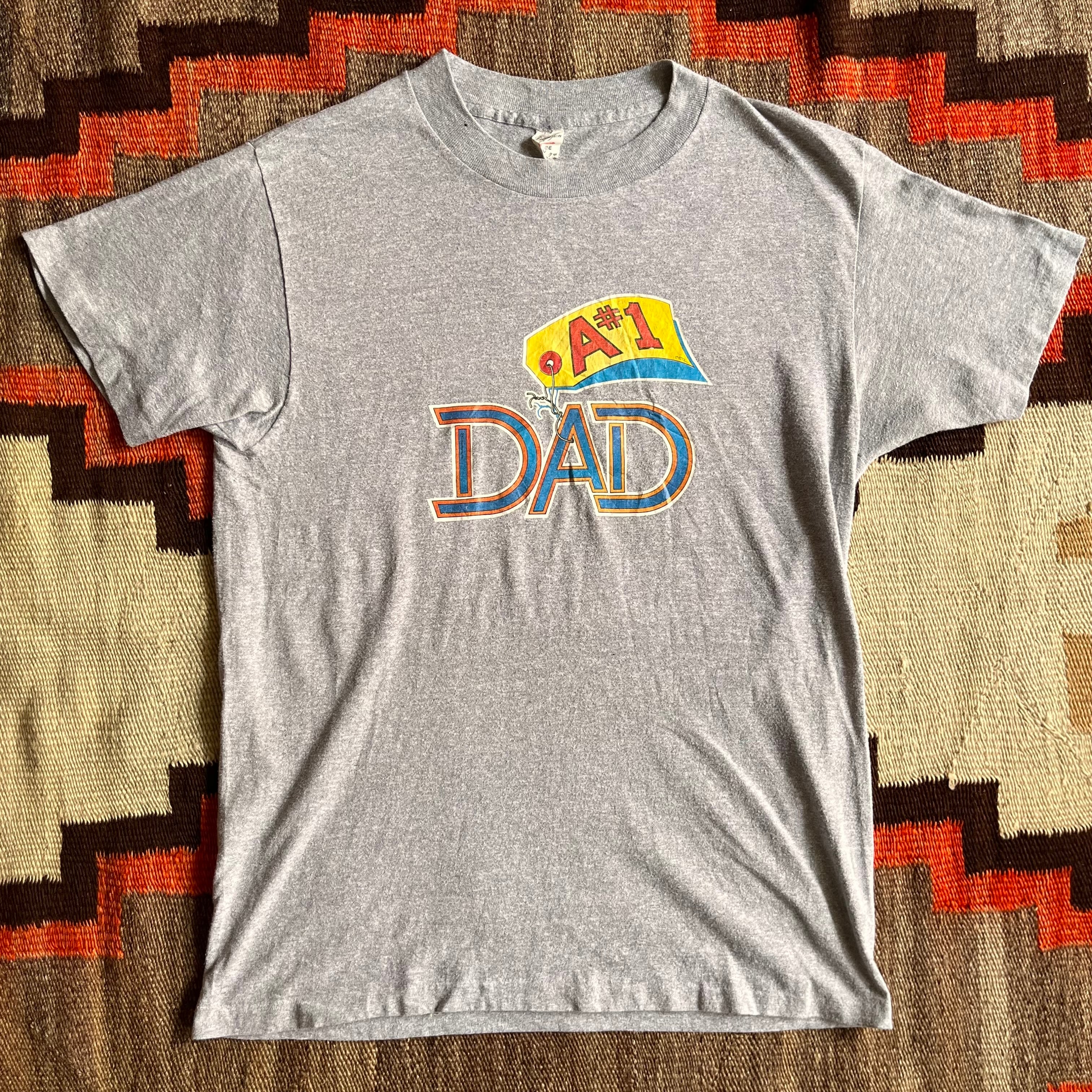 1970s Leaington ”A#1DAD” Tee L Made in USA H044