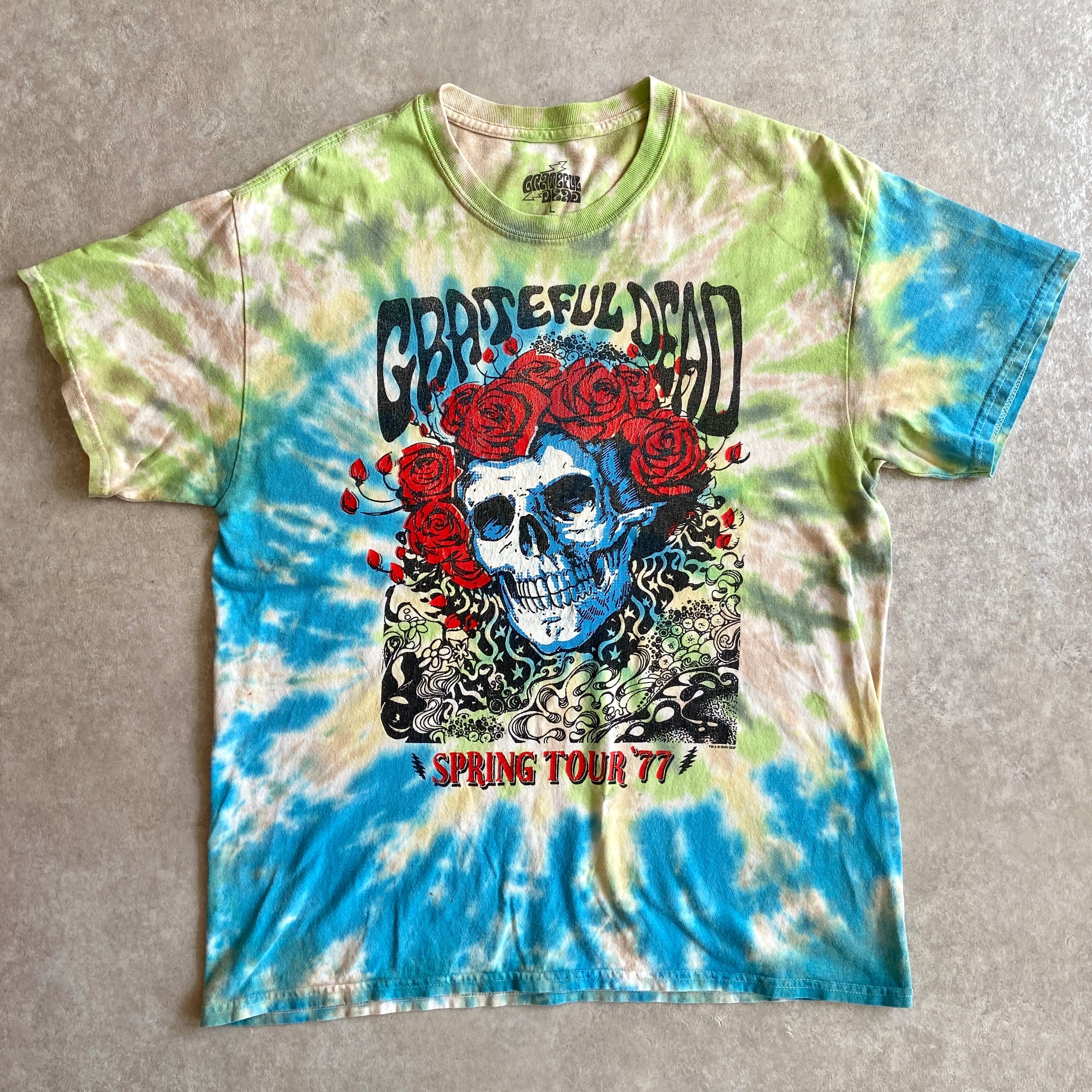 Greatful Dead Tie Dye Tee L H185
