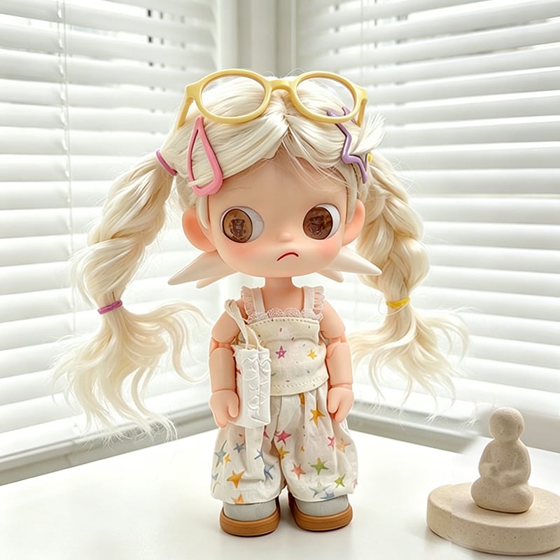 ZSIGA&1/8ドール&20cm対応 夏 カジュアル 星柄トップス＋パンツ＋
