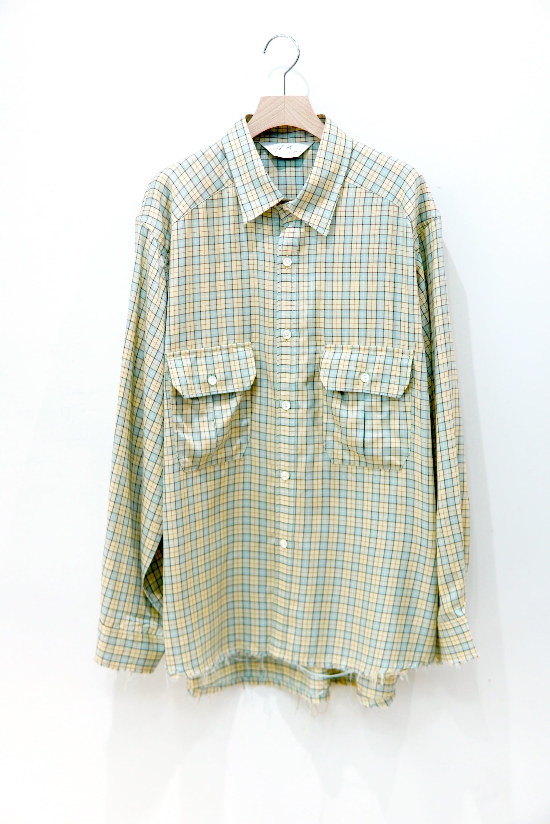 ANCELLM / HIGH-COUNT FRAYED OVER SHIRT / ANC-SH83 | POETRY