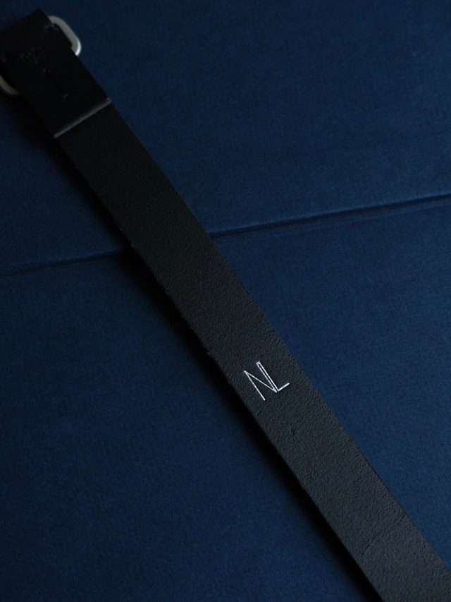 Utah／”NL” still leather belt／black