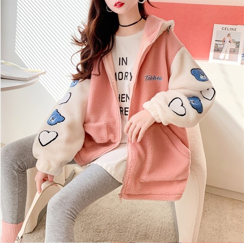 【秋冬新作】裏起毛ファッションコート♪ブラック/ピンク2色展開◆#sebotv-2f86667