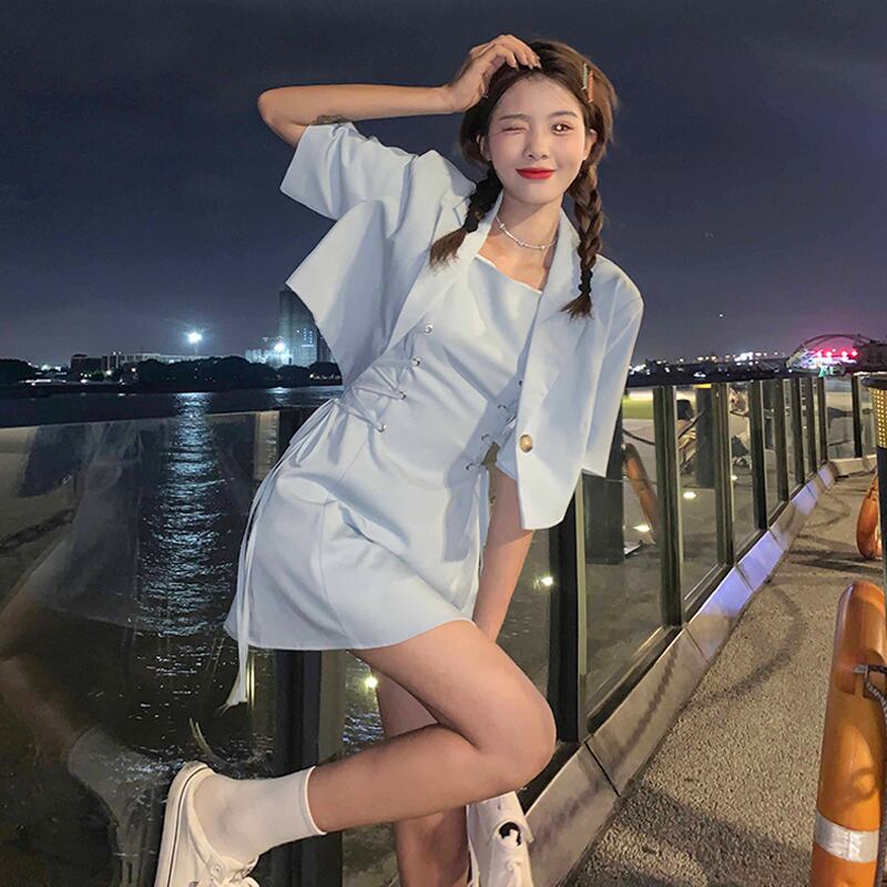 ブルードレス サマースリムショートスカート 夏物 スーパーモール8014192919