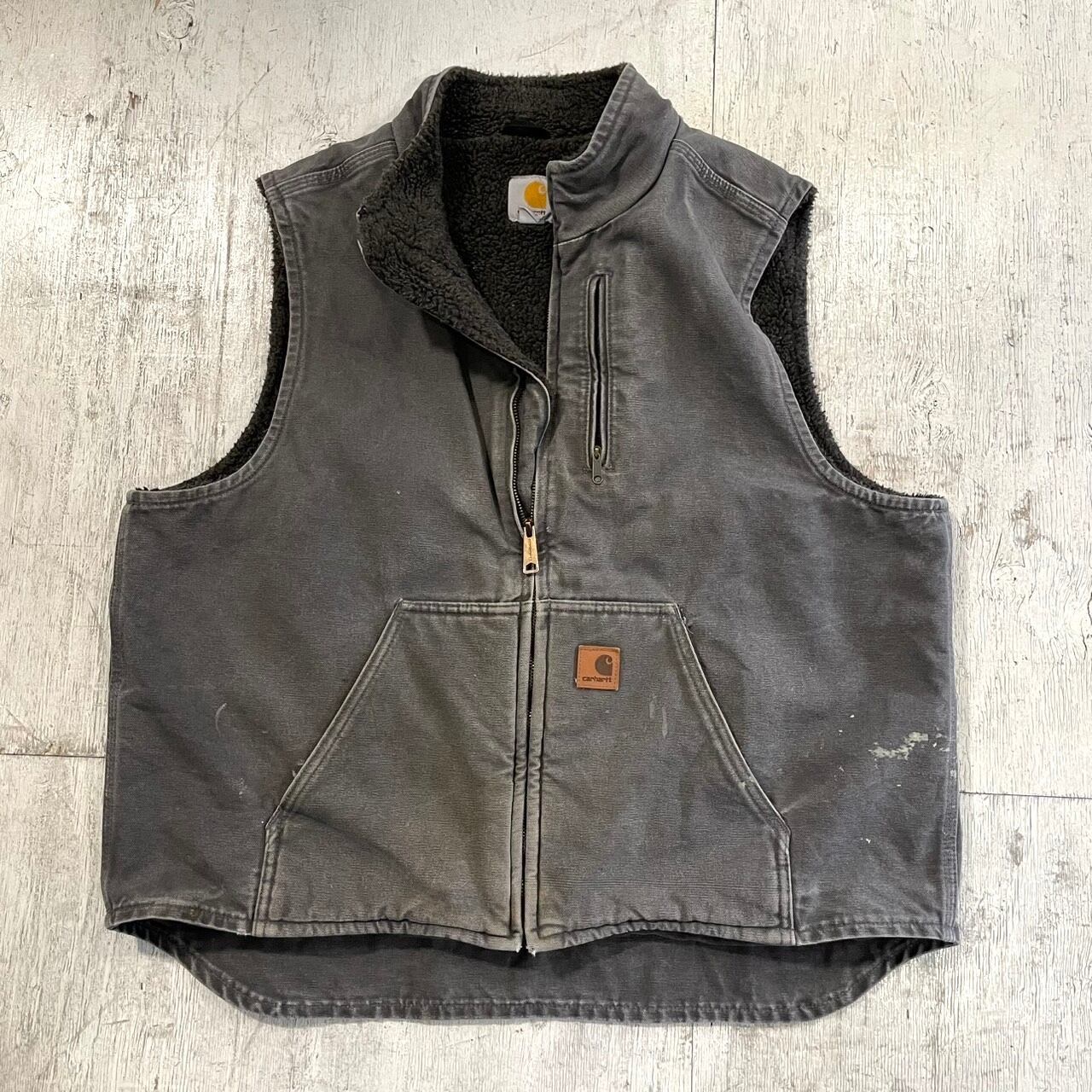 carhartt duck boa vest #H111