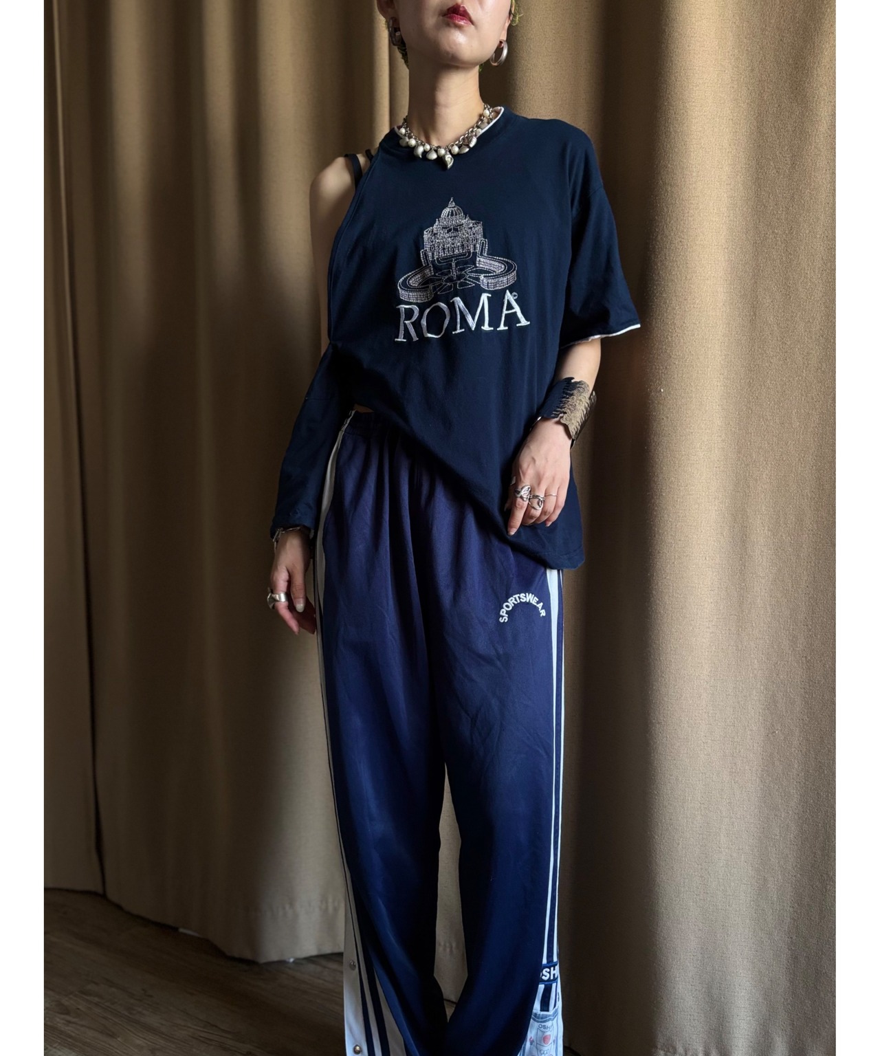ROMA 2way remake t shirt-4834-7