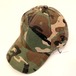 Painting Processing Camouflage Low Cap　Khaki