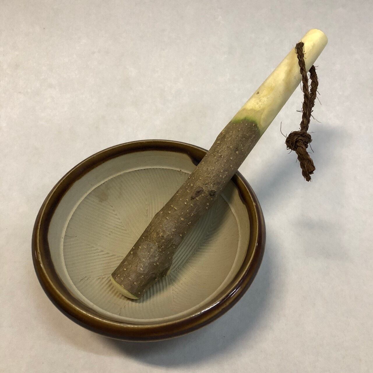 【最高級】天然山椒の木 すりこぎ（57cm）＆ すり鉢 セット 無農薬 山椒すりこぎ 'すり鉢セット' | 無垢工房 (MUKU KOBO) 京都