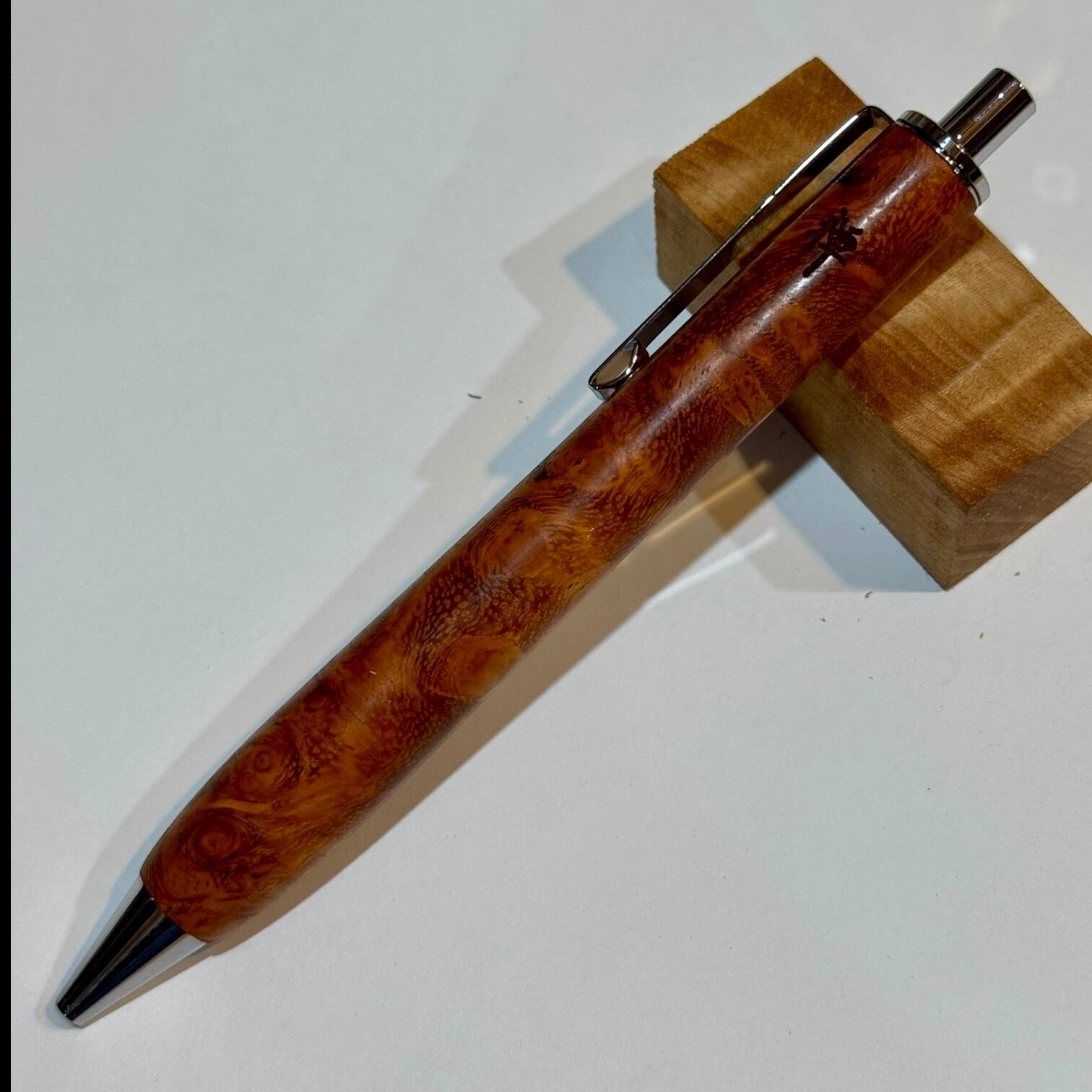 祈願木軸ペン禅439 シャープペンシル 欅 日本製金具 | 極楽工房 禅
