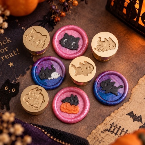 【先行販売】Wax seal stamp│Mini cat【15mm】