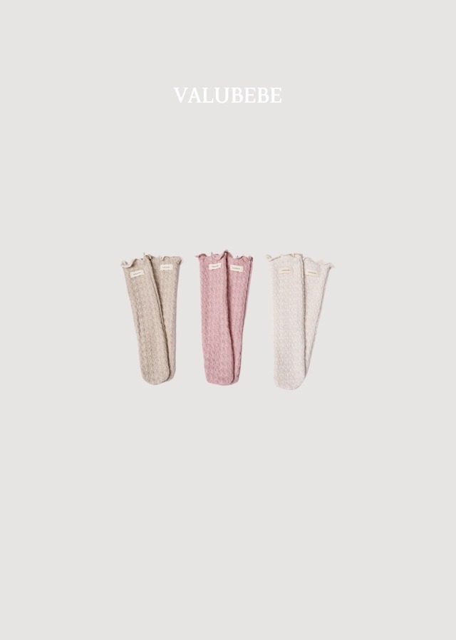 【取寄】valubebe｜tok tok knit roll socks｜トクトクニットロールソックス｜FREE｜baby&toddler｜26 autumn