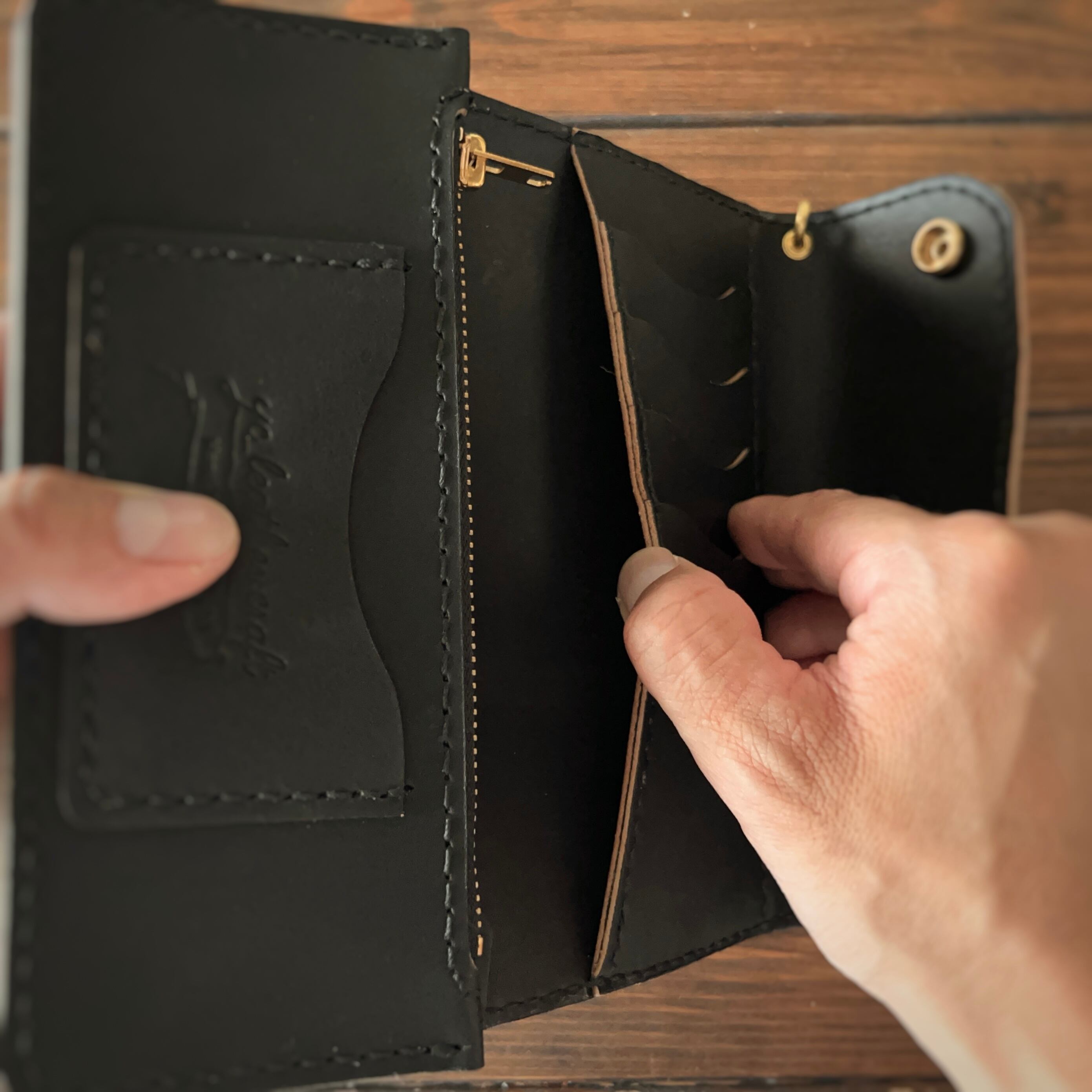 カスタムオーダー Trucker Wallet-14】 | yc_leather.craft