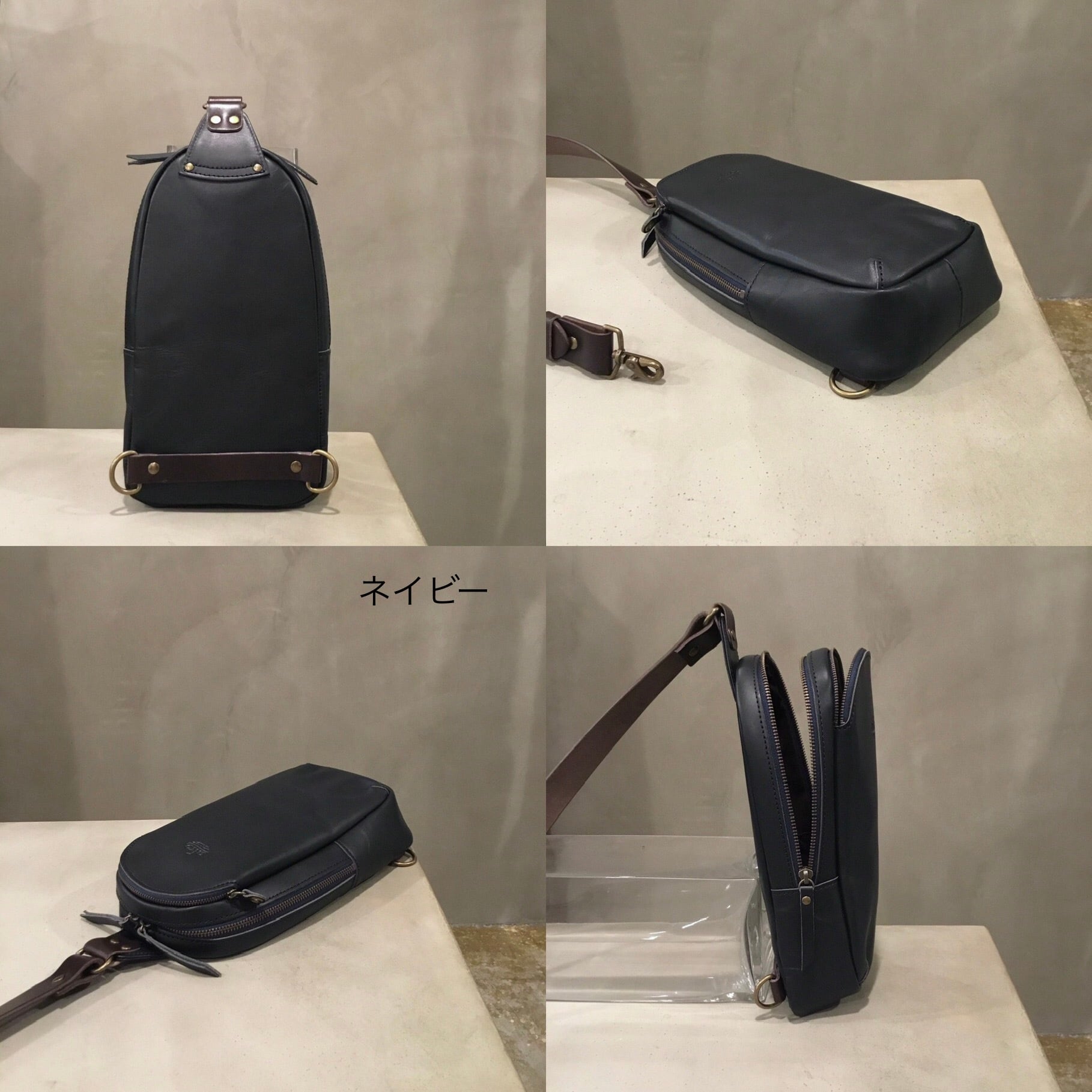 オイルヌメ(牛革)ボディバッグ縦型・alto.アルト | -LESS (レス) 革鞄