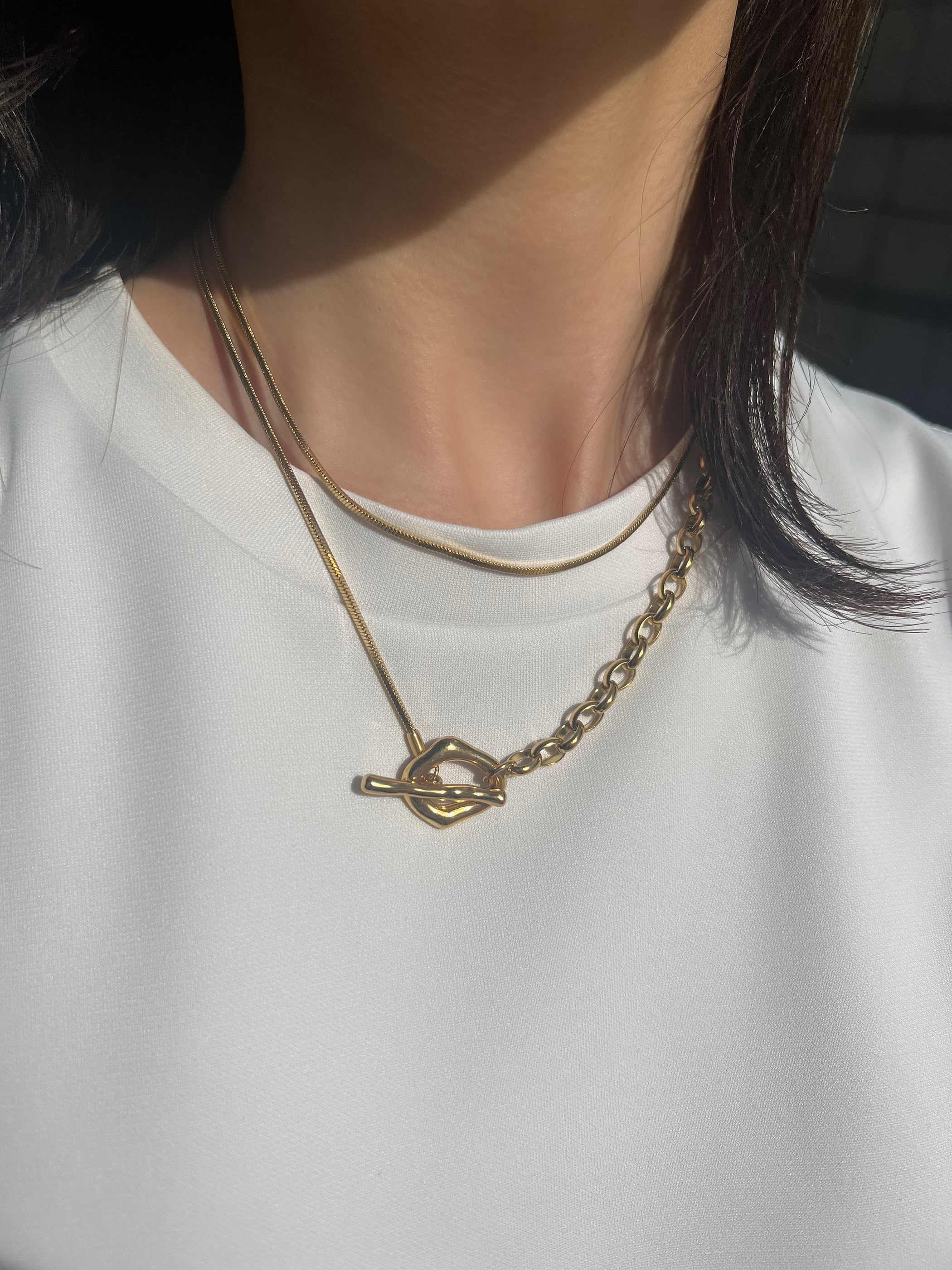 2way long necklace【3COLOR】ユニセックス | tresbyjewelry