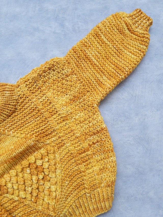 《即納》FLUFFWEAR /Diamond Alan Sweater Gold Spice -3 Y