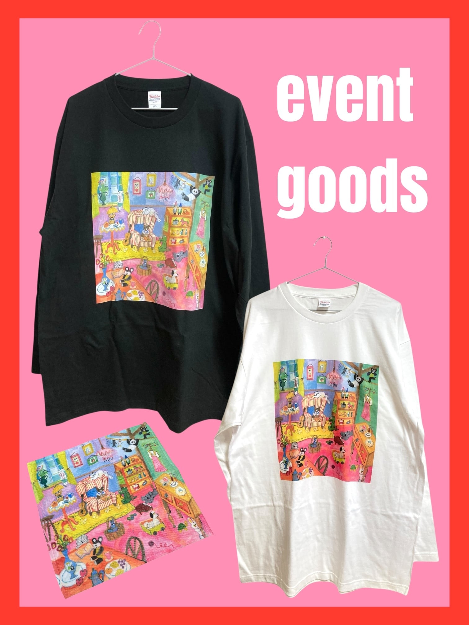 【受注生産❣️12/11(木)10:00-12/16(火)18:00まで❣️】"handmade lovers!×CYILABO"イベント限定ロングTシャツ