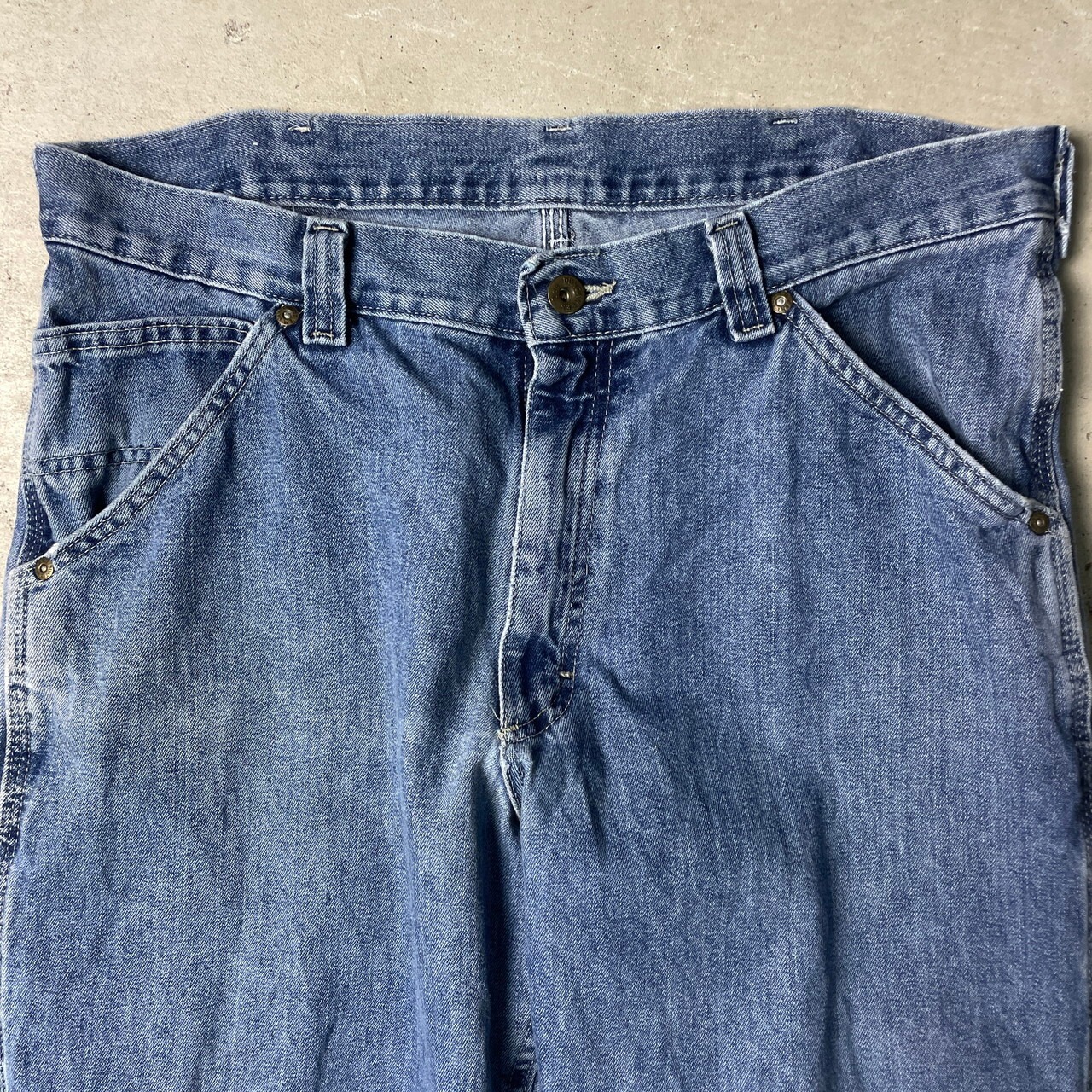 90年代 Lee DUNGAREES リー デニムペインターパンツ メンズW34 古着 
