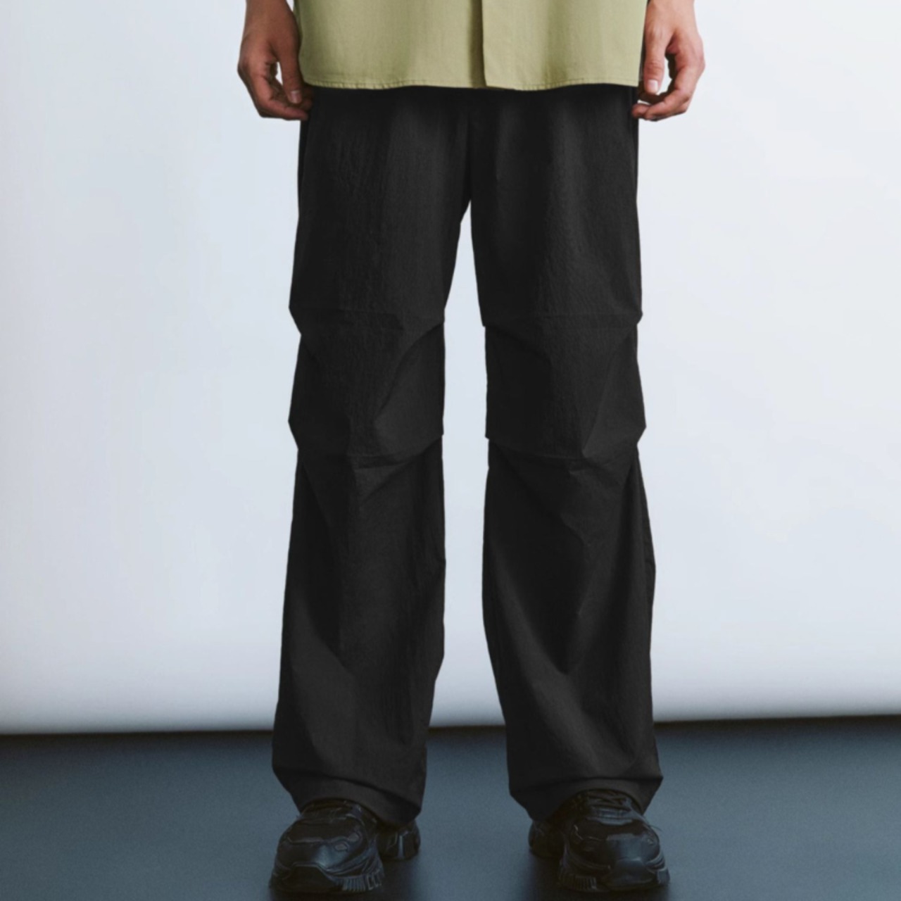 ポケットルーズワイドレッグパンツ　0802