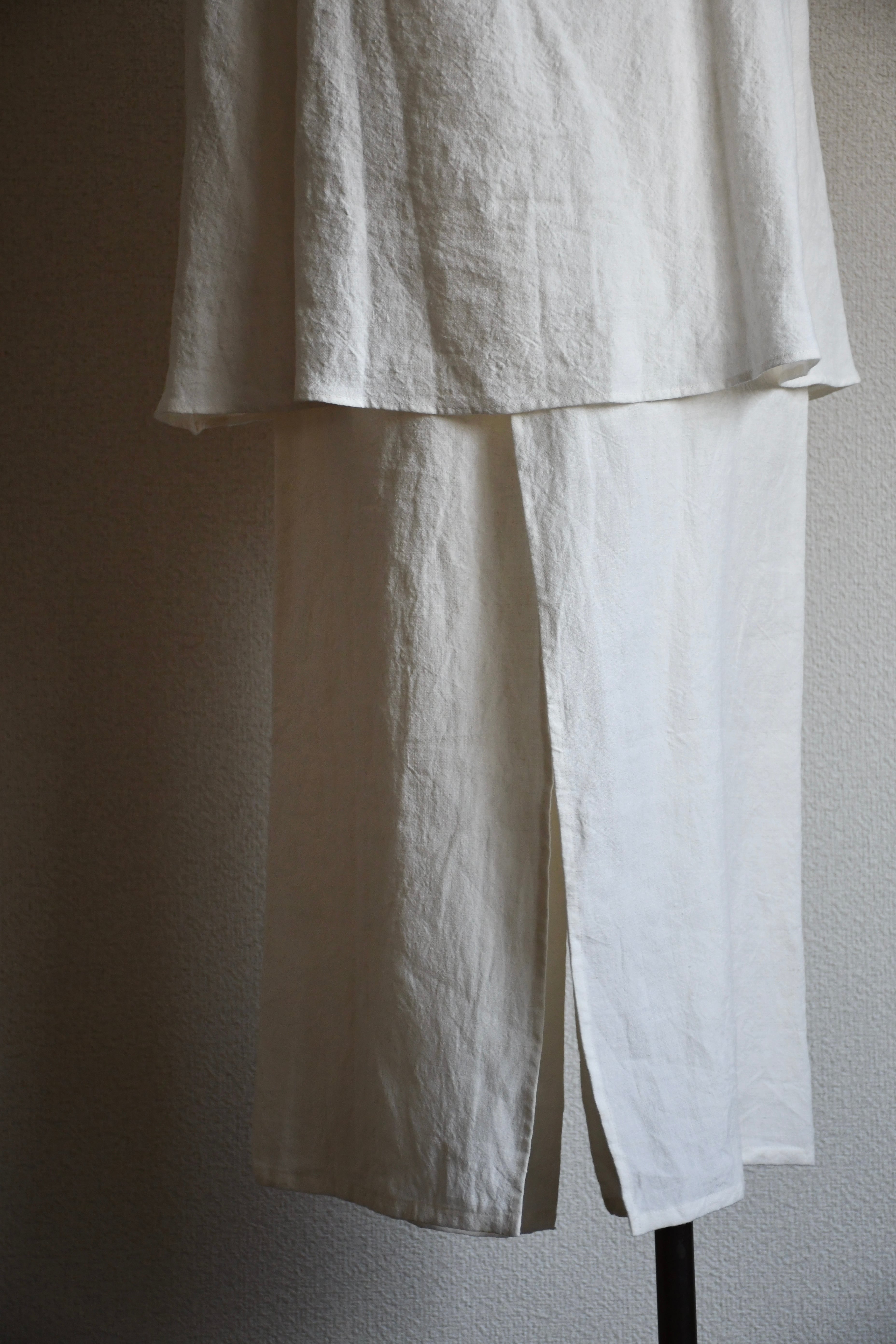 Linen wrap pants color:White