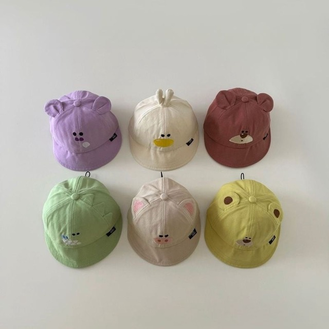 【春作】動物デザインキャップ　 全7色