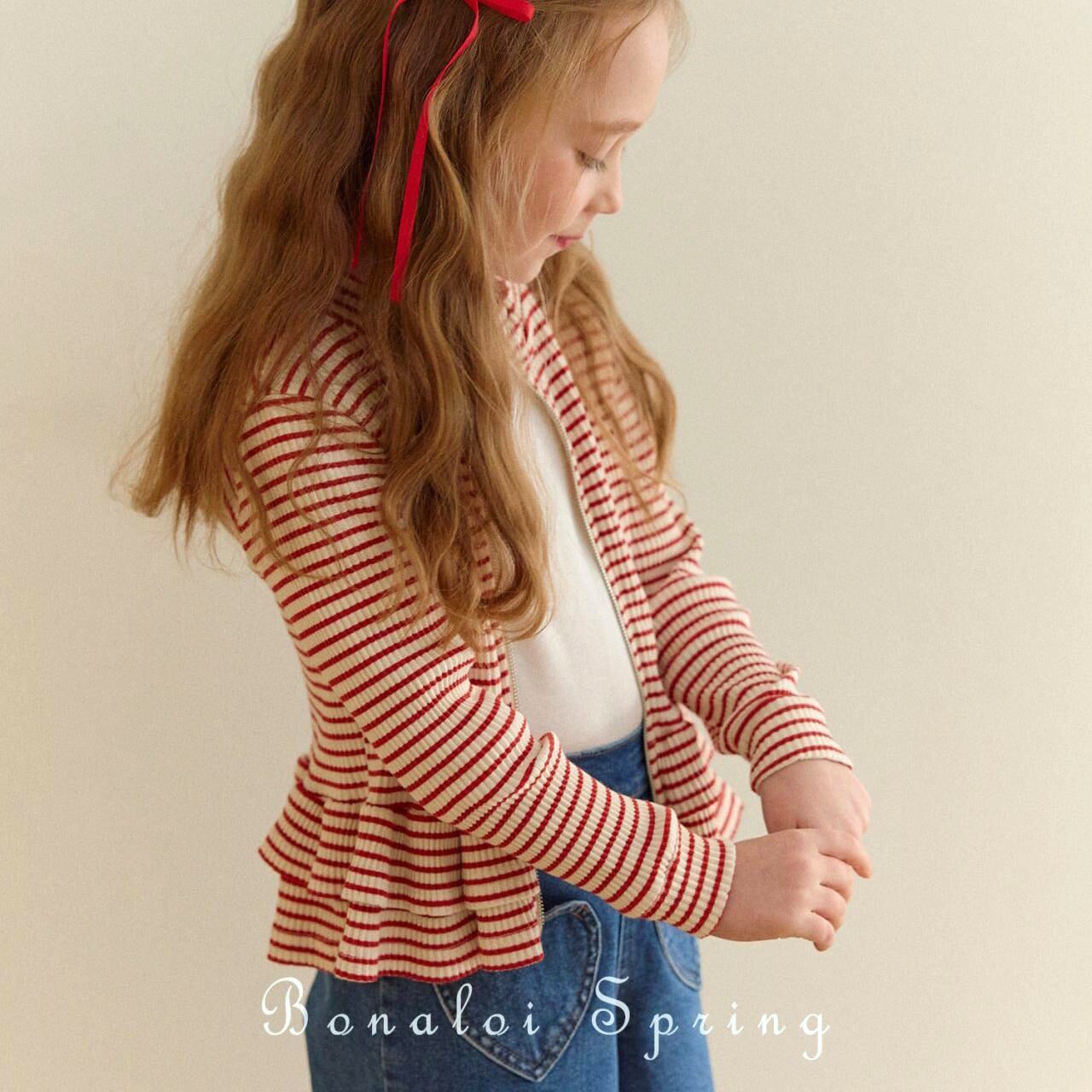 «sold out»«ジュニアサイズあり» bonaloi ボーダージャケット