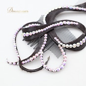 社交ダンス 小物 多美咲 ヘアオーナメント ヘアアクセサリー デモ 競技 ダンス パーティ 発表会 つけ毛 つけ髪 シニヨン ビジュー ブラック系 ブラウン系 ヘアスタイル 髪飾り おしゃれ かわいい 華やか 装飾品 ステージ用 ヘアデコレーション 競技用 つけ髪アクセサリー 舞台衣装 ダンス小物 発表会用 小物アイテム ビジューヘアアクセ ヘアセット つけ毛スタイル