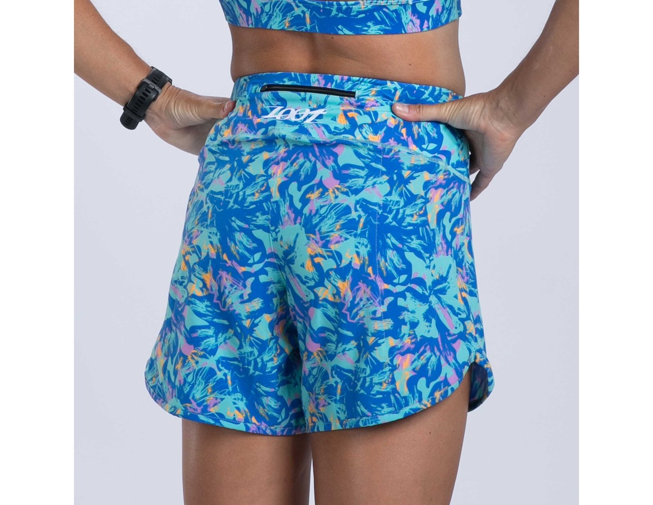 WOMEN RUN 6 SHORT (KOA BLUE) レディース　ショートパンツ　アスリート専用　ZFR241005