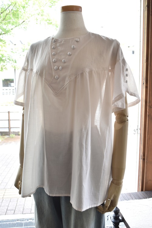 the last flower of the afternoon(ザラストフラワーオブジアフタヌーン) 25S/S Flutter sleeve blouse
