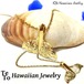【ハワイアンジュエリー / HawaiianJewelry】 K24 純金 コーティング k24 ペンダント ネックレス プルメリア (gps8781all24k)