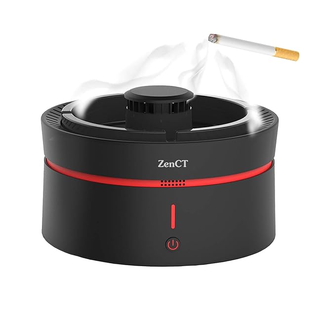 ZenCT 空気清浄機 タバコ スモークレス灰皿 脱臭機 USB充電式 電動吸煙