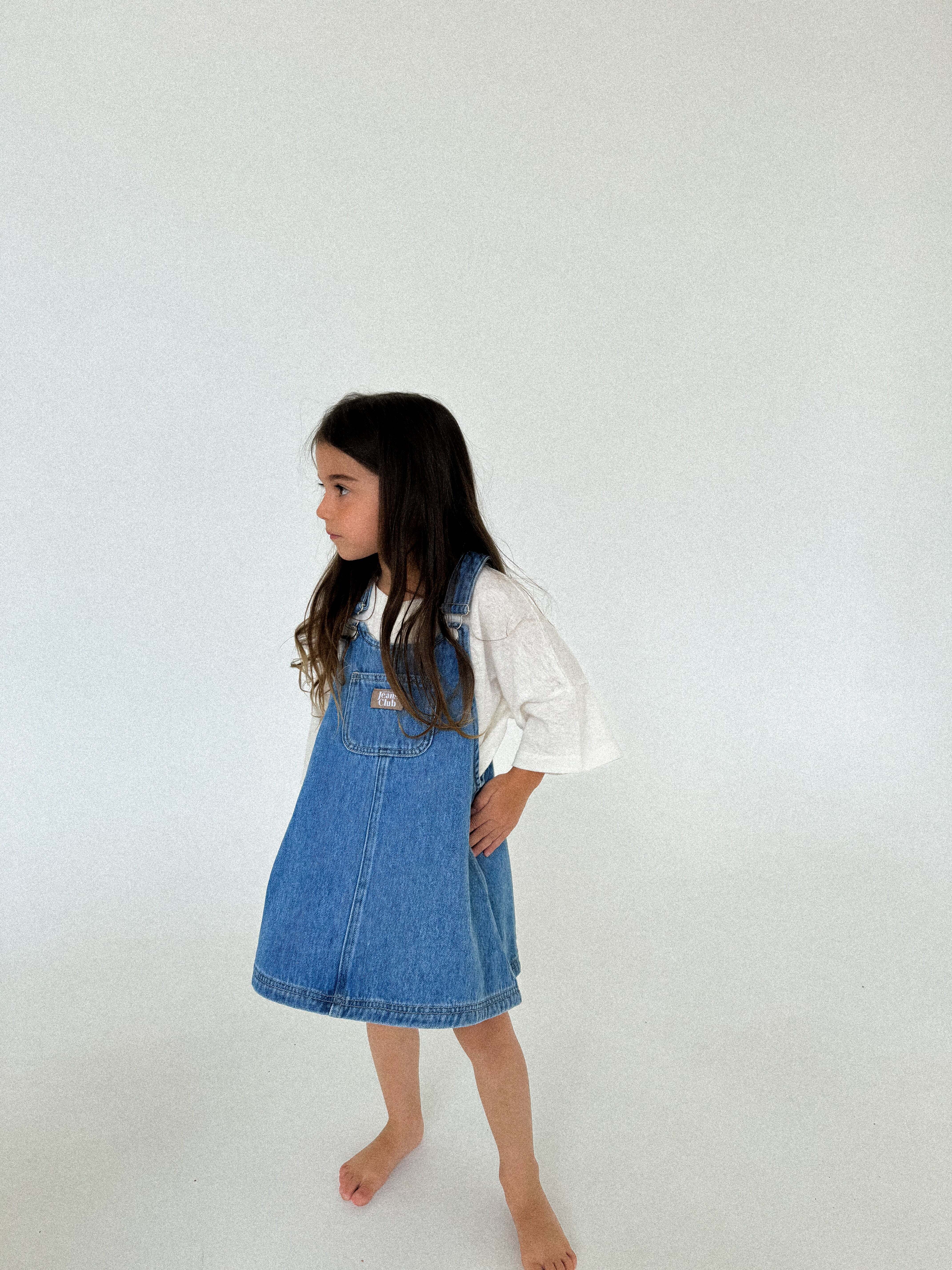 【予約/送料無料】twin collective /  Patti Pinafore Dress - Island Blue
