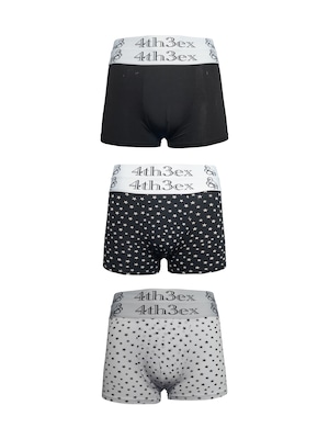 【Fourth3ex】Warhorse Embroidered Double-Waistband Boxers