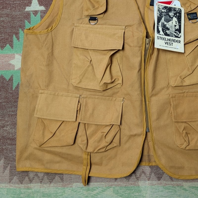 ウェア Rare!70s Columbia Sportswear Summer Vest 70s Columbia Sportswear Co. Fishing Vest (XL) DEAD-STOCK | Wonder