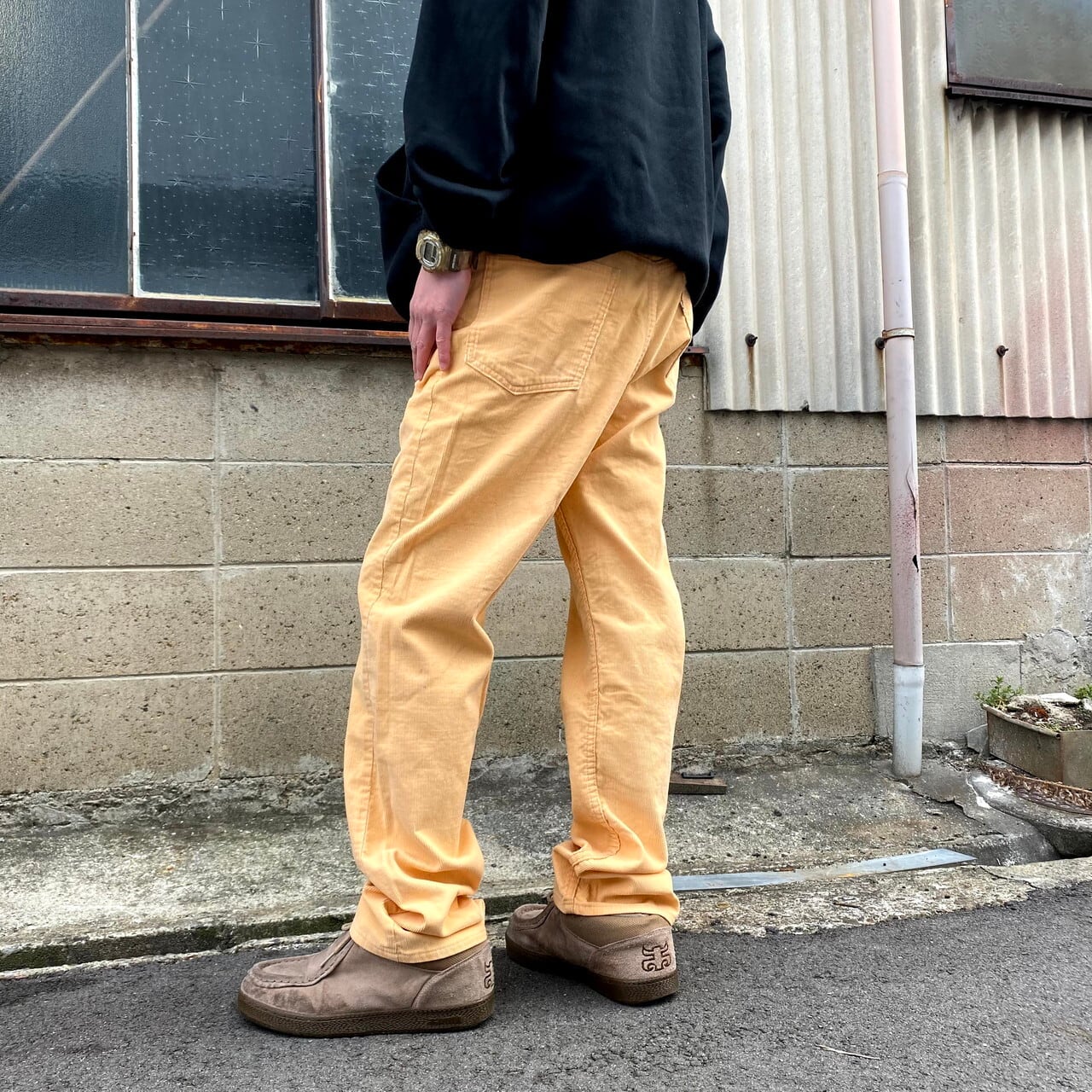 70s 80s levis 519 コーディロイパンツ　ネイビー