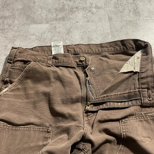 ダークブラウン ダブルニー Carhartt B136 DKB 36×32 詳細写真8