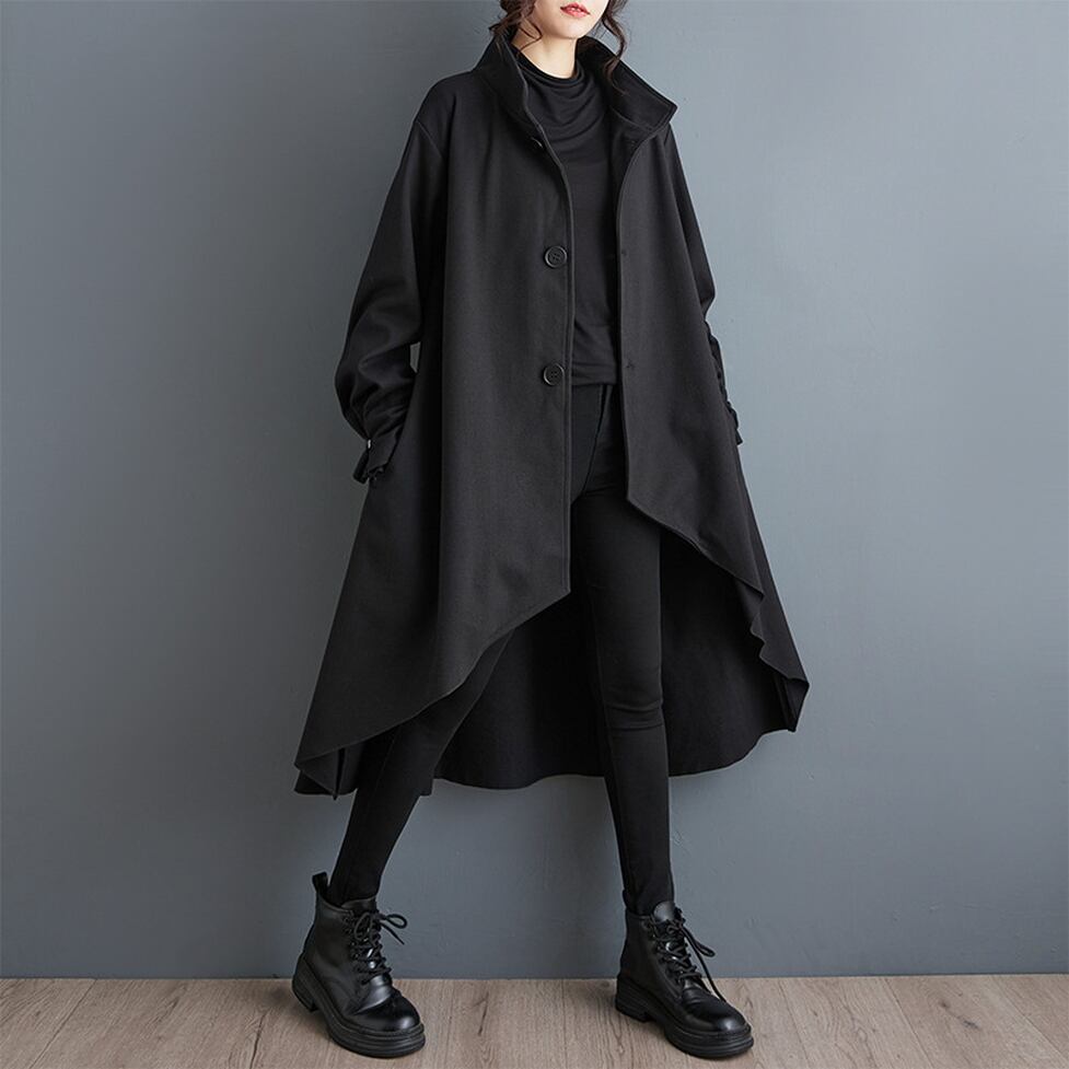 fishtail long flare jacket / l0931