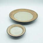 【石倉陶器所】　8寸皿と小皿のセット
