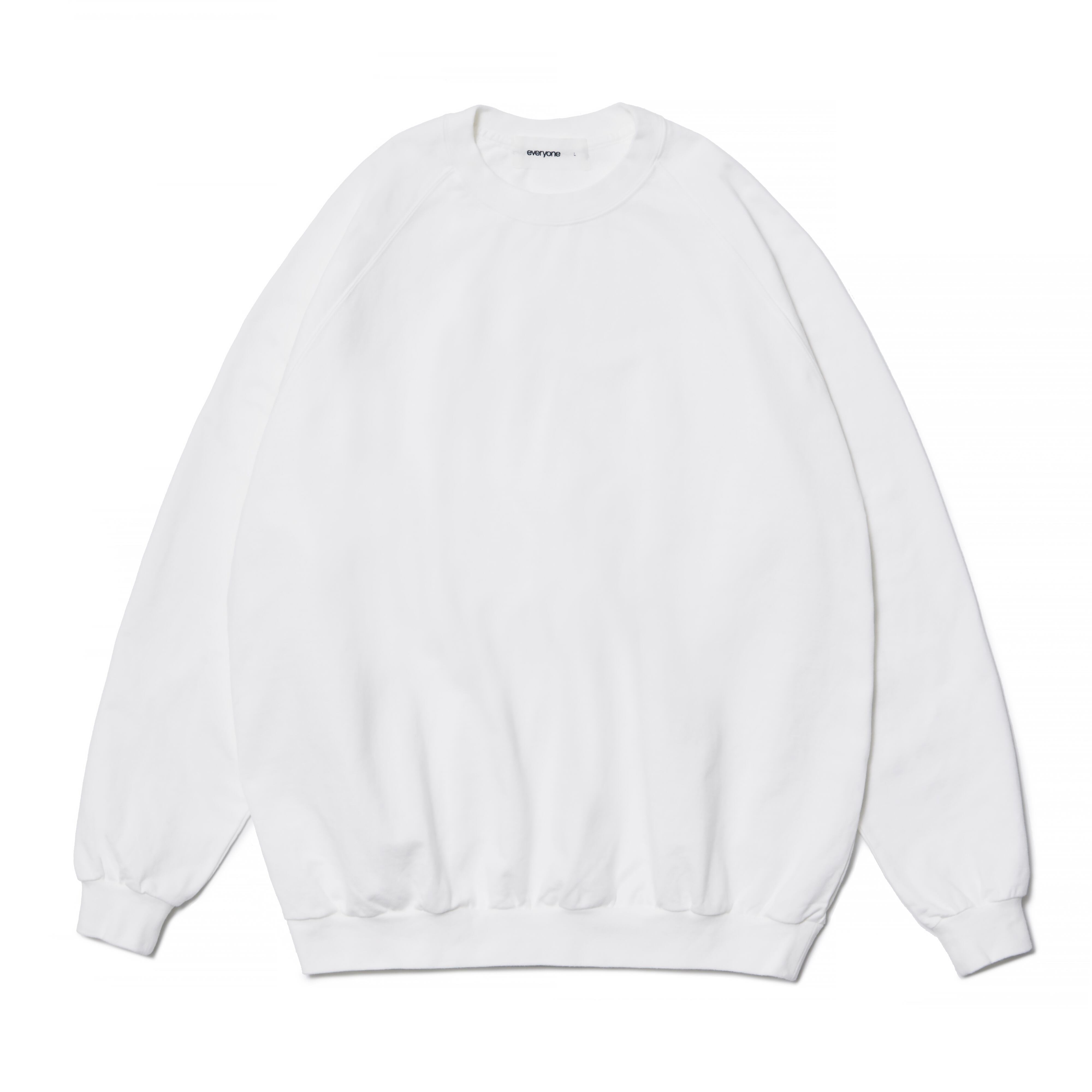everyone light weight cotton crew neck (WHITE) | everyone