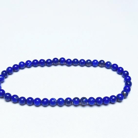 ラピスラズリ ブレスレット 4mm 一点物 メール便可 [M便 1/10] 111-48378
